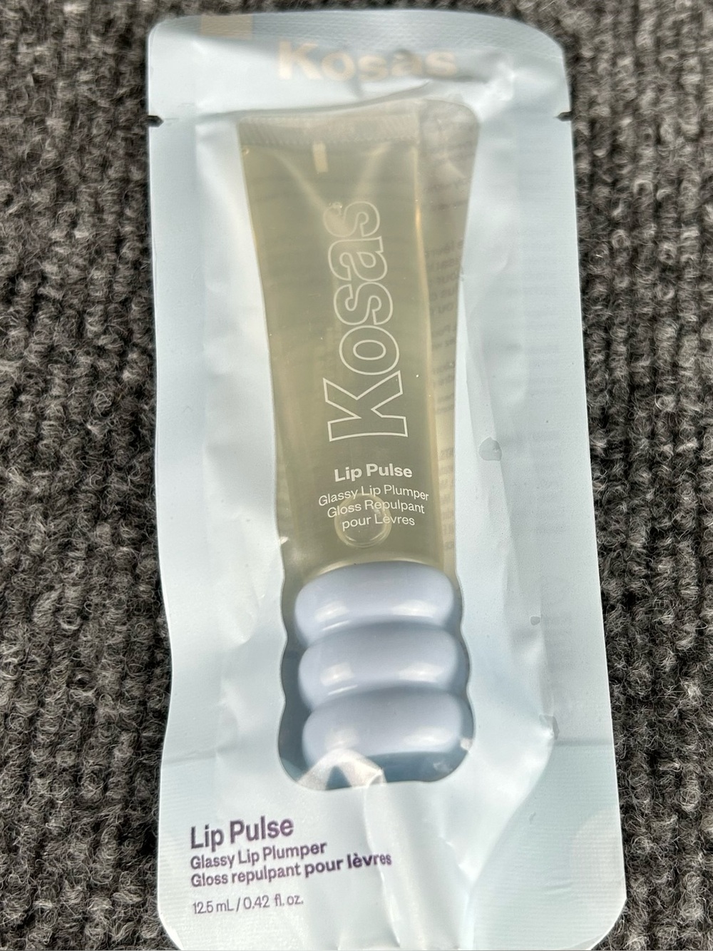 KOSAS Lip Pulse UNSPOKEN Glassy Plumper Gloss ~ Clear Translucent Shine .42fl oz